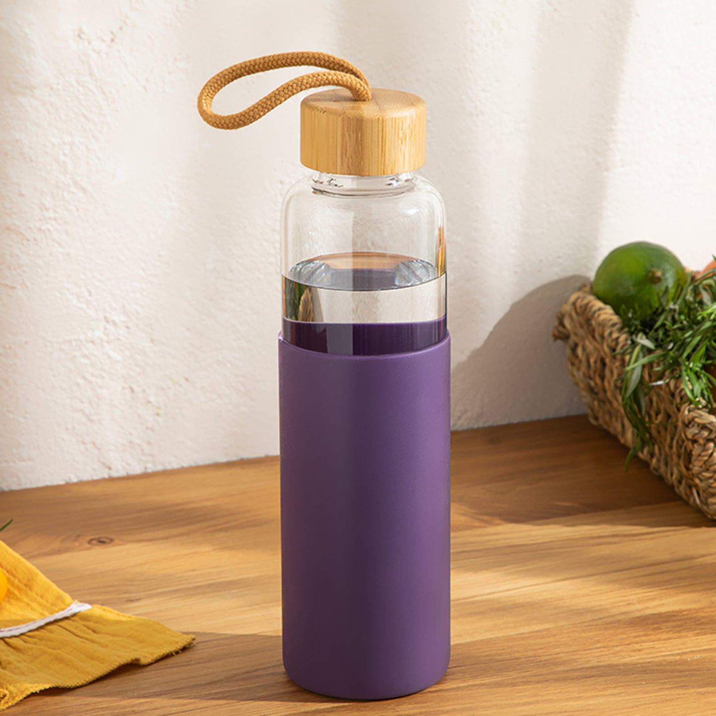 Water Bottle with Wooden