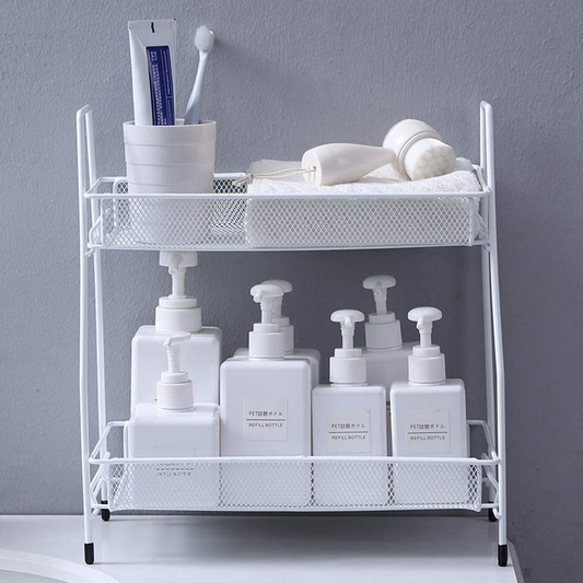 2-Tier Metal Kitchen & Bathroom Rack.