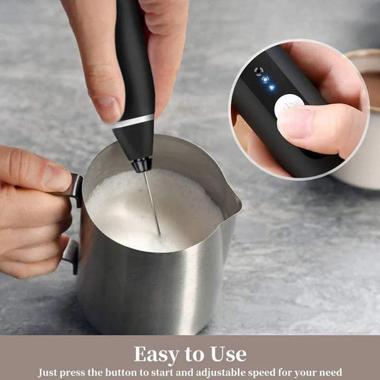 Automatic 2 in 1 USB Rechargeable Coffee Milk Stirring Handheld Multipurpose Beater